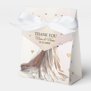 Rose Winter Wedding Bride Golden Shiny Party Geschenkschachtel