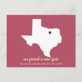 Rose Wir fanden einen neuen Spot - Texas Moving An Postkarte (Vorderseite)