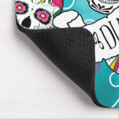 Rose Wirbel Türkis ID725 Mousepad (Ecke)