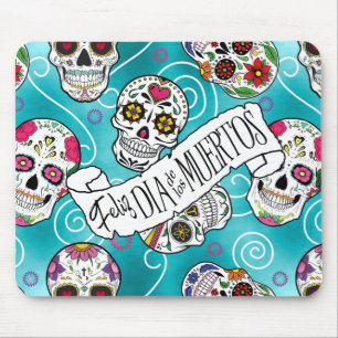 Rose Wirbel Türkis ID725 Mousepad