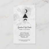 *~* Rose Wisteria Alchemy Moon Triangle Blume Visitenkarte (Rückseite)