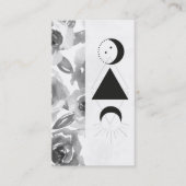*~* Rose Wisteria Alchemy Moon Triangle Blume Visitenkarte (Vorderseite)