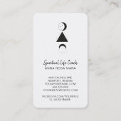 *~* Rose Wisteria Alchemy Moon Triangle Floral Visitenkarte (Rückseite)