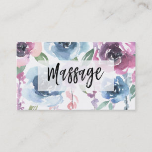 *~* Rose Wisteria Blume MASSAGE Visitenkarte