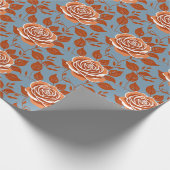 Rose With Warm Tones Of Orange And Rust Geschenkpapier (Ecke)