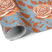 Rose With Warm Tones Of Orange And Rust Geschenkpapier (Rolleneckpunkt)