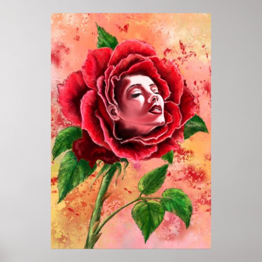 Rose Woman Poster (Vorne)
