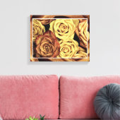 Rose Wrapped Canvas Leinwanddruck (Insitu (Wohnzimmer))