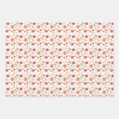 Rose Wrapping Paper Flat Sheet Set 3 Geschenkpapier Set (Vorderseite)