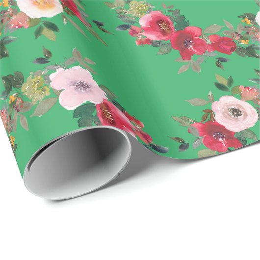Rose Wrapping Paper Geschenkpapier (Rolleneckpunkt)