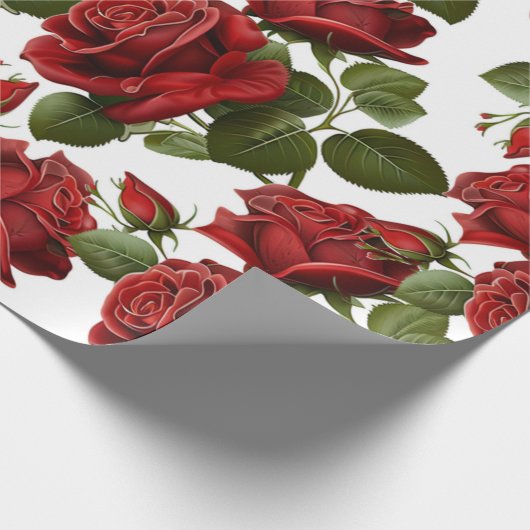Rose Wrapping Paper Geschenkpapier (Ecke)