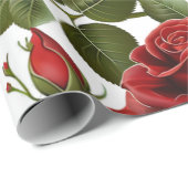Rose Wrapping Paper Geschenkpapier (Rolleneckpunkt)