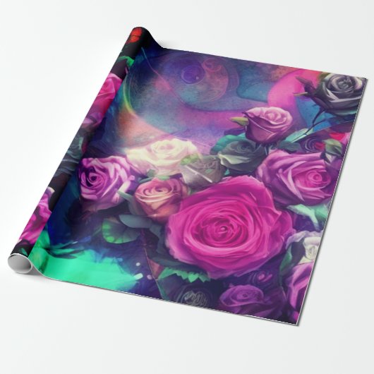 Rose Wrapping Paper Geschenkpapier (Ungerollt)