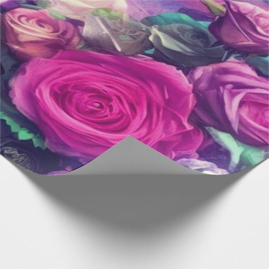 Rose Wrapping Paper Geschenkpapier (Ecke)