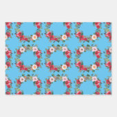 Rose Wrapping Paper Geschenkpapier Set (Vorderseite 3)