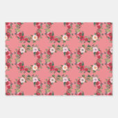 Rose Wrapping Paper Geschenkpapier Set (Vorderseite 2)