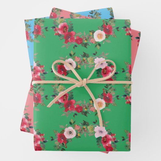 Rose Wrapping Paper Geschenkpapier Set (Beispiel)