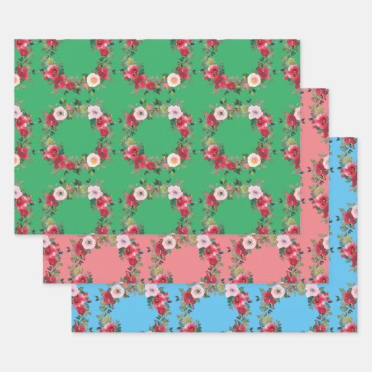 Rose Wrapping Paper Geschenkpapier Set (Set)