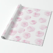Rose Wrapping Paper - handbemalte Blume Geschenkpapier (Ungerollt)