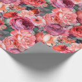 Rose-Wrapping Paper Roll Geschenkpapier (Ecke)