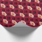 Rose Wrapping Paper Romantische Rose Geschenkpapier (Ecke)
