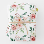 Rose Wrapping Paper Sheet Set Geschenkpapier Set (Beispiel)