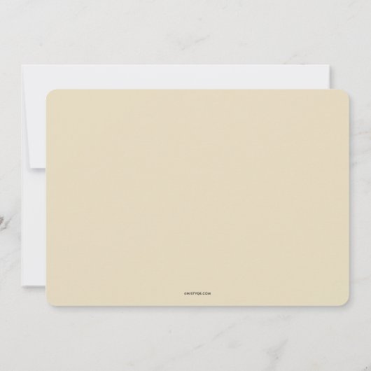 Rose Wreath Einladung (Rückseite)