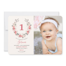 Rose Wreath Erster Geburtstag