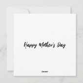 Rose Wreath Seashells und Mondmüttertag Feiertagskarte (Rückseite)