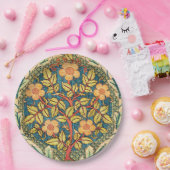 Rose Wreath von William Morris, beliebtes Design  Pappteller (Party)