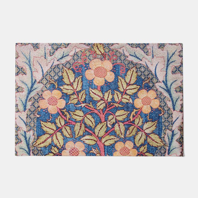 Rose Wreath, William Morris Fußmatte (Vorderseite)