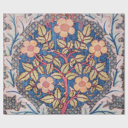 Rose Wreath, William Morris Geschenkpapier (Flach)