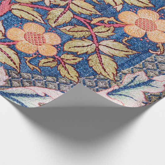 Rose Wreath, William Morris Geschenkpapier (Ecke)