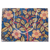 Rose Wreath, William Morris große Geschenktasche Geschenktüte (Vorderseite)