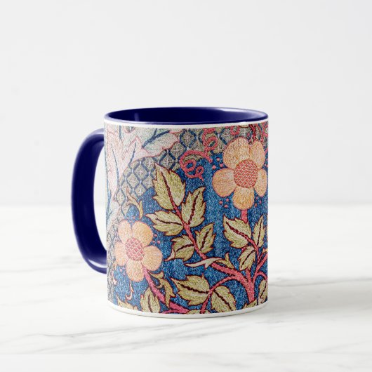 Rose Wreath, William Morris Tasse (Vorderseite Links)