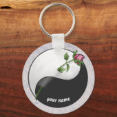 Rose Yin Yang Schlüsselanhängers Schlüsselanhänger (Vorderseite)