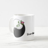 Rose Yin Yang Tasse (Vorderseite Links)