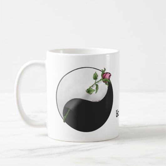 Rose Yin Yang Tasse (Links)