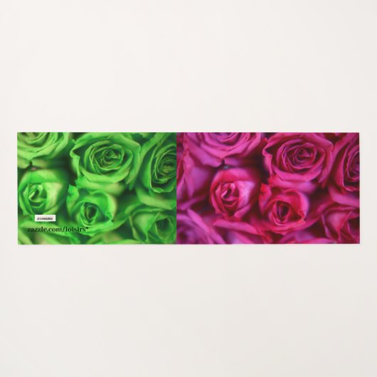 Rose Yoga Mat Yogamatte (Rückseite (Horizontal))
