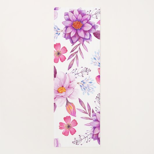 Rose Yogamatte (Rückseite)