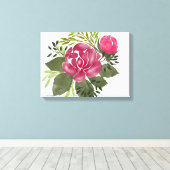 Rose | Zazzle_Growshop. Leinwanddruck (Insitu (Holzboden))