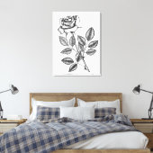 ROSE ZEICHN 2 LEINWANDDRUCK (Insitu (Schlafzimmer))