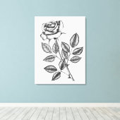 ROSE ZEICHN 2 LEINWANDDRUCK (Insitu (Holzboden))