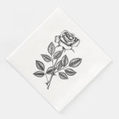 ROSE ZEICHN 2 SERVIETTE (Ecke)