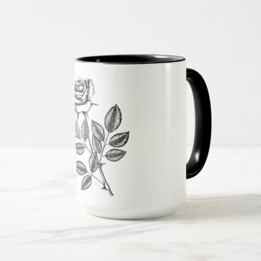 ROSE ZEICHN 2 TASSE (VorderseiteRechts)