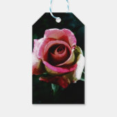 Rose zeichnend Geschenkboxen Geschenkanhänger (Rückseite)