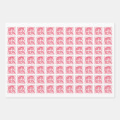 ROSE ZELLTIC KNOT Flat Sheet Wrapping Paper Geschenkpapier Set (Vorderseite 3)