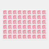 ROSE ZELLTIC KNOT Flat Sheet Wrapping Paper Geschenkpapier Set (Vorderseite 2)