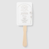 Rose-Zeremonie-Programm Hand-Fan Fächer (Vorderseite)