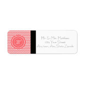 Rose Zickzack Mit Monogramm (Vorne)